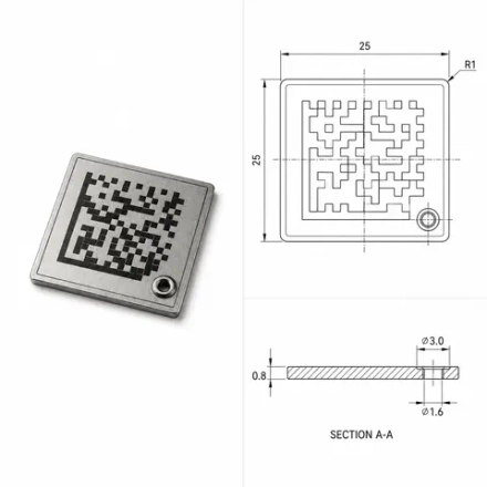 Табличка с DataMatrix