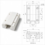 Фрезеровка направляющих ковшовых элеваторов из капролона КП+MoS₂